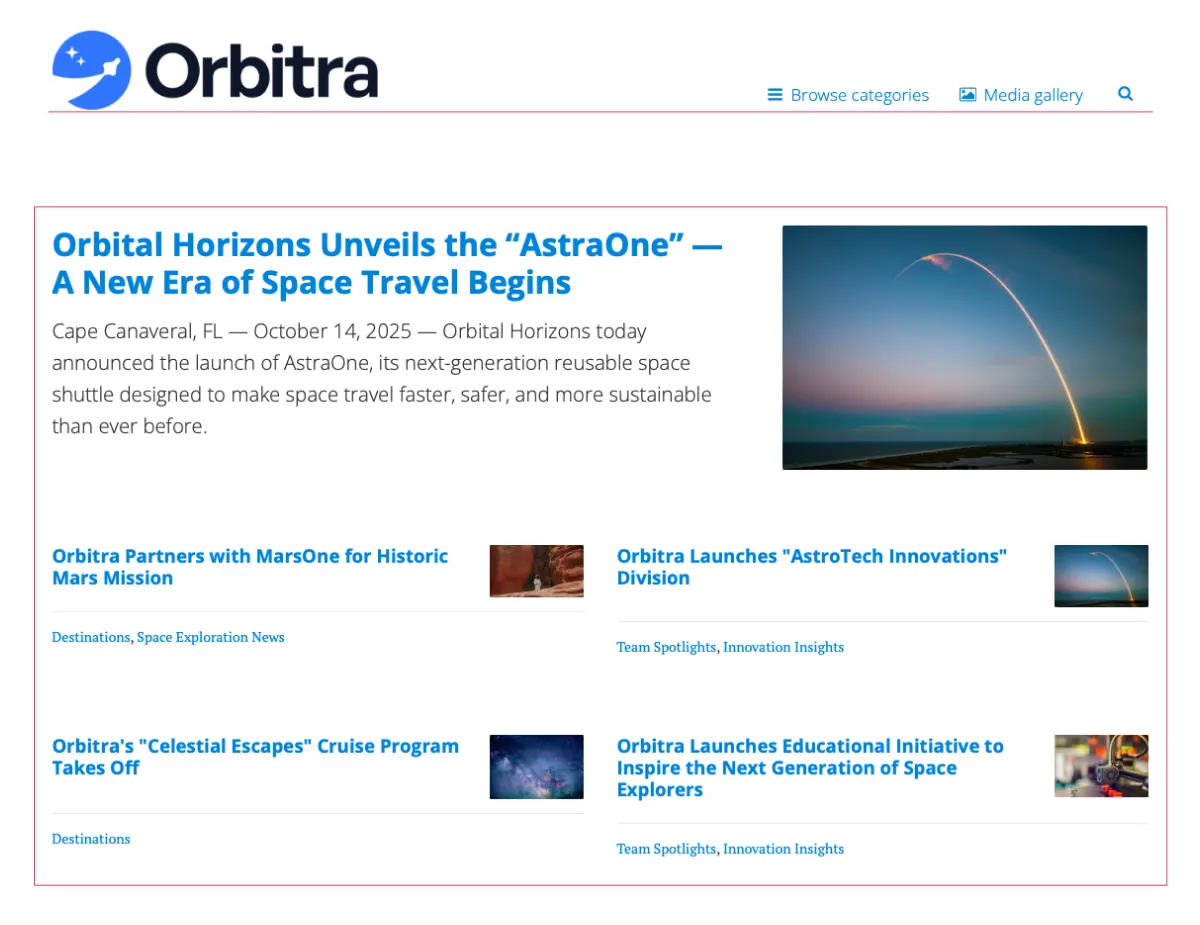 Old Prezly theme layout grid issues